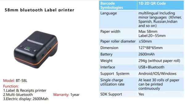 Portable Thermal Printer - Image 2